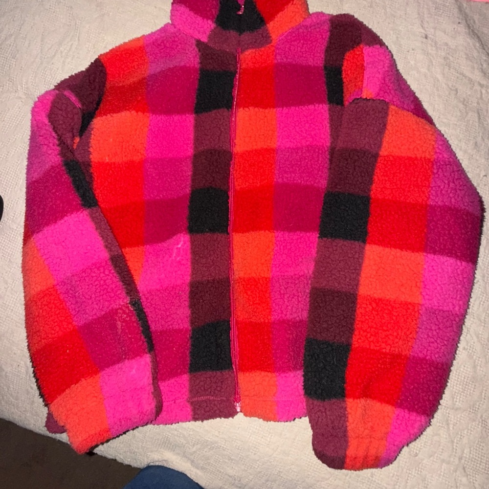 a new day Colorful Fleece Jacket